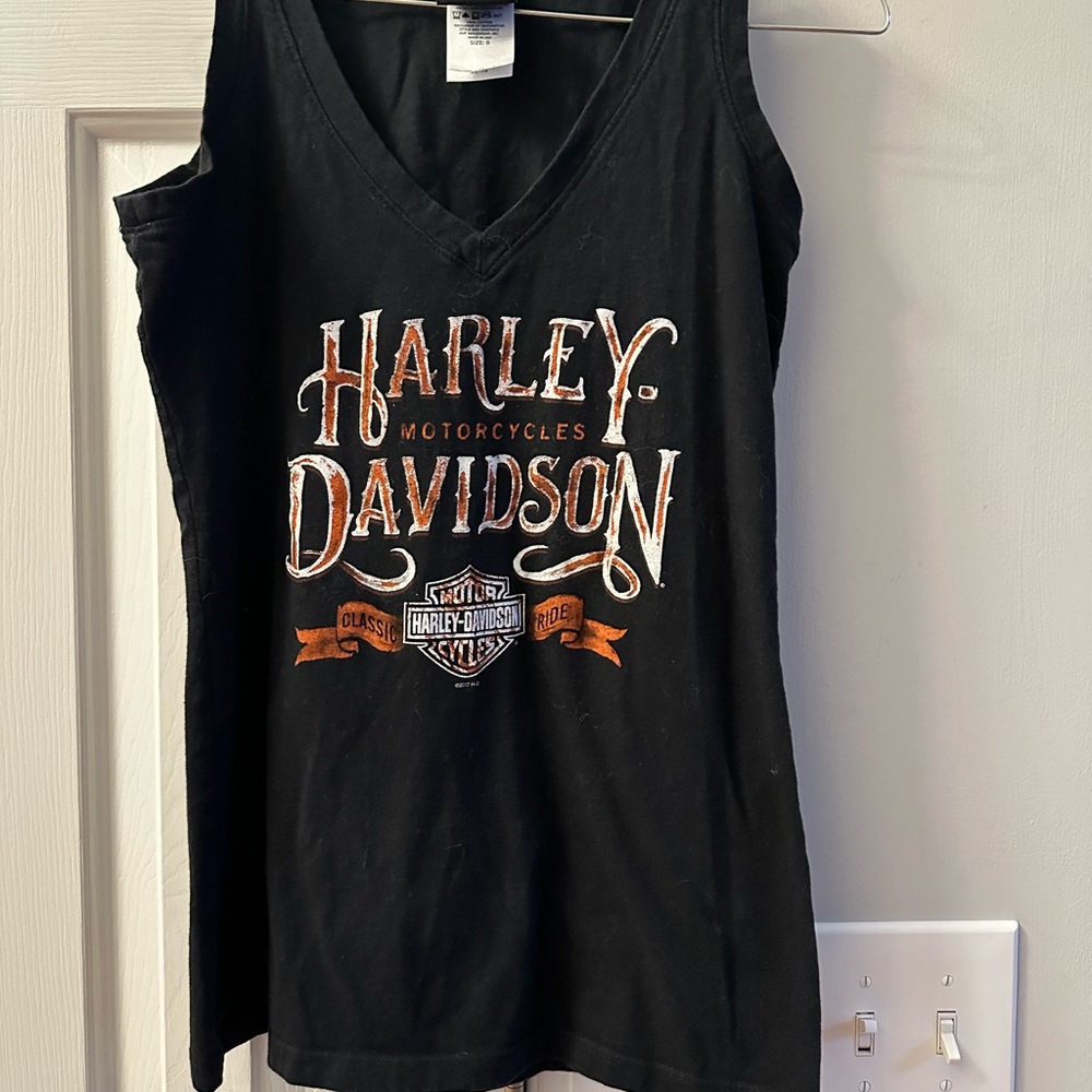 Harley Davidson tank style sleeveless top